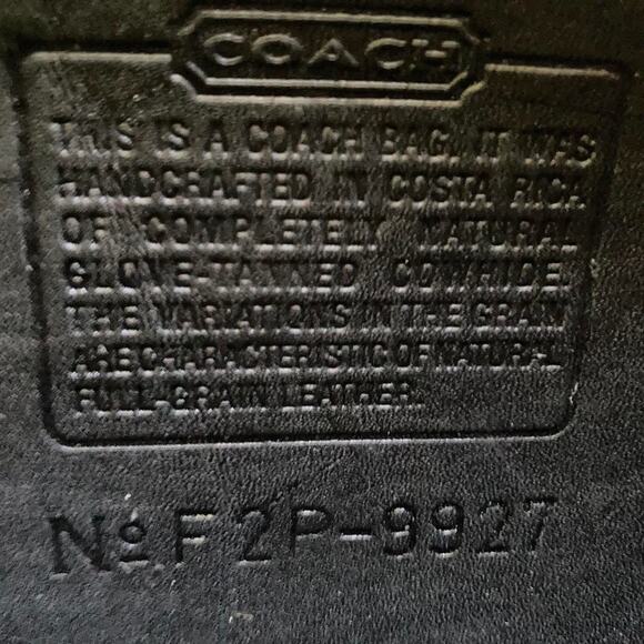 Vintage Coach 1992 Willis Black Leather Crossbody - Picture 4 of 8